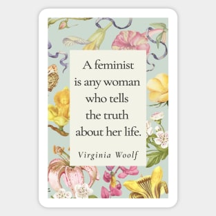 Virginia Woolf - Feminist Sticker